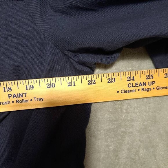 Pendleton Womens Navy Blue Collarless Jacket With Button Front & Flap Pockets XL - Picture 4 of 12